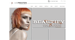 Desktop Screenshot of leeprestonhair.com